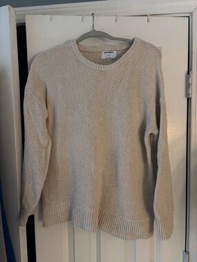 Old Navy Cream/Tan Crewneck Sweater